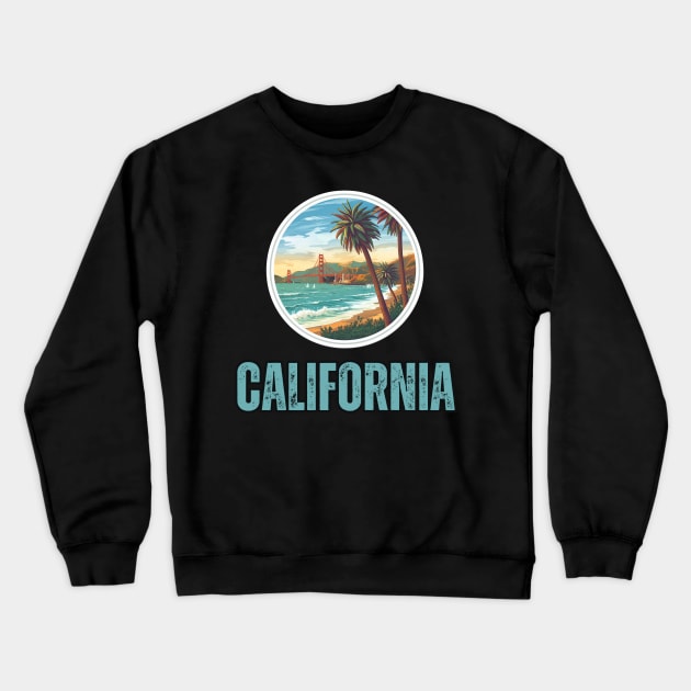 California State USA Crewneck Sweatshirt by Mary_Momerwids